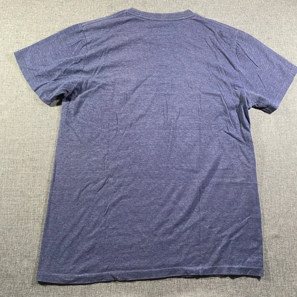 NFL New England Patriots Football T Shirt Mens Medium Navy Blue Team Apparel
